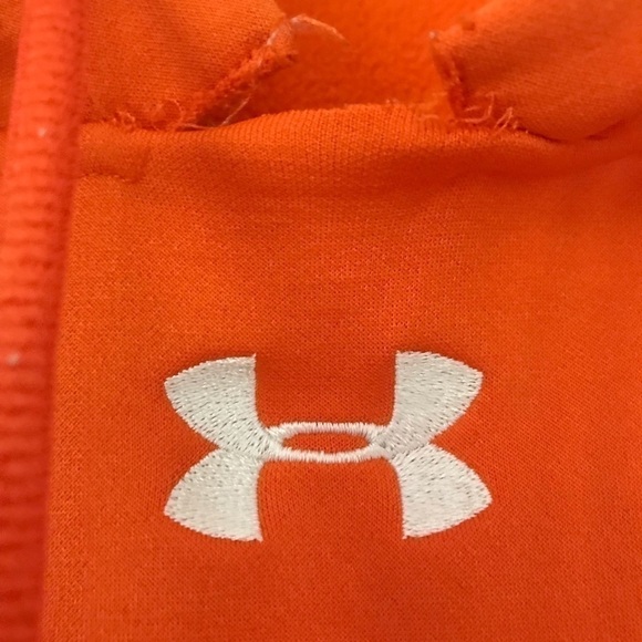 Under Armour loose fit orange pullover hoodie size small - Picture 4 of 7